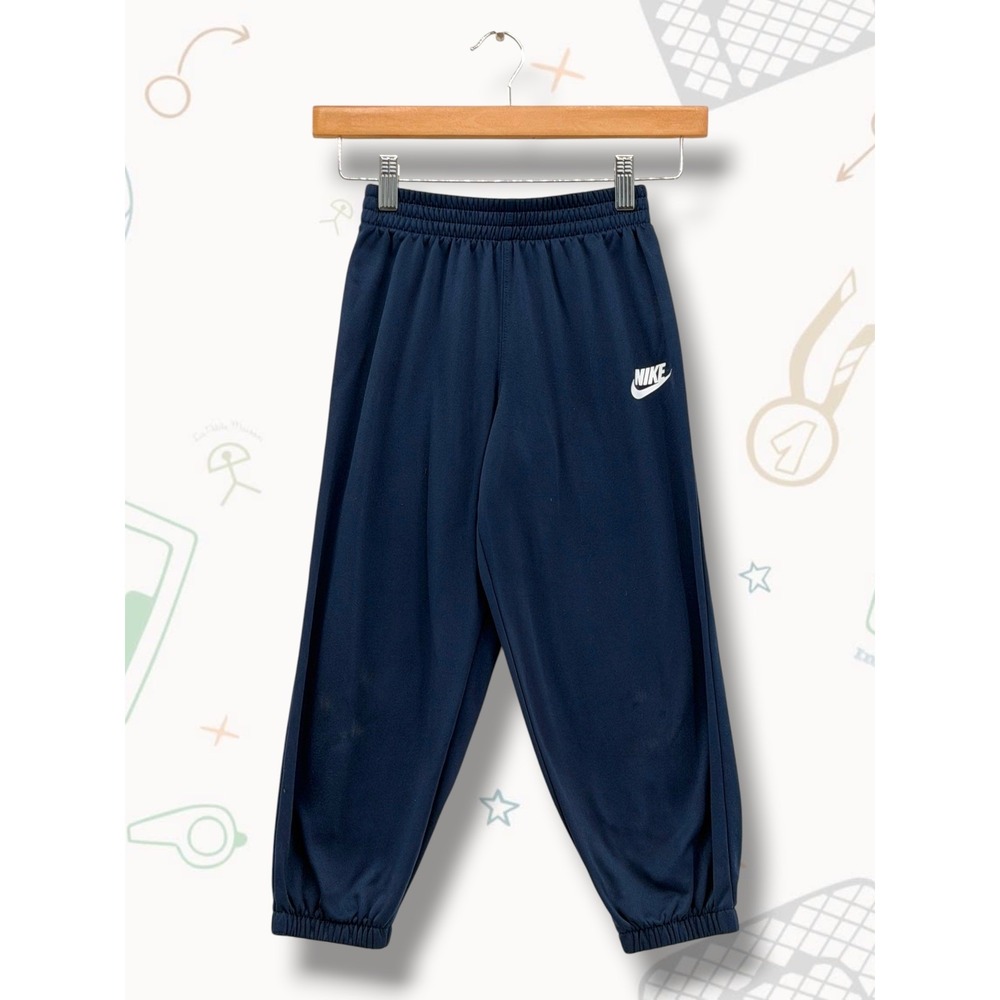 Nike Sportswear Navy Blue Athletic Track Jogger Pants Kids Size 7 6-7YRS